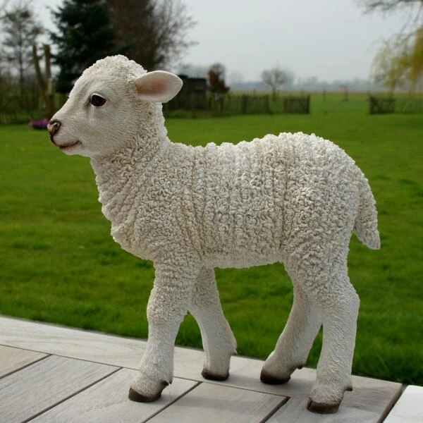 ESSCHERT DESIGN Lam Beeld - H 30 Cm 4 ESSCHERT DESIGN Lam Beeld - H 30 Cm - Afbeelding 4