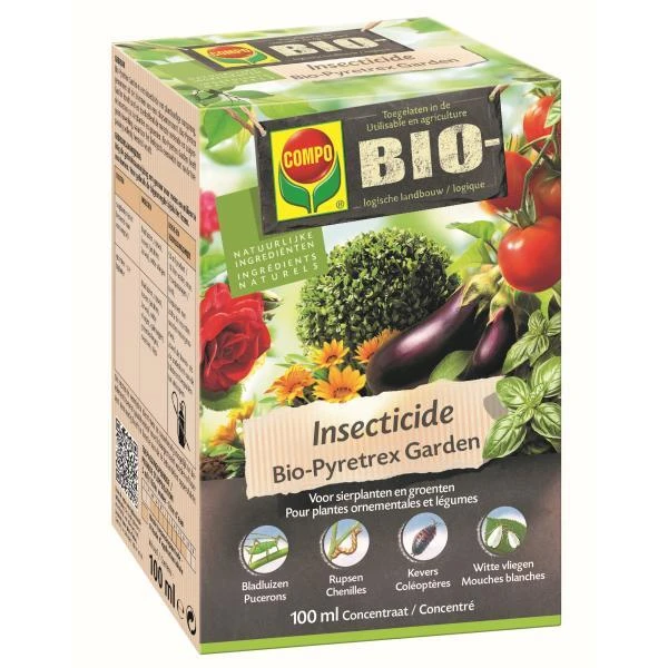 Compo Bio Insecticide Pyrethrex Garden Sierplanten En Groenten - 100ml 1 Compo Bio Insecticide Pyrethrex Garden Sierplanten En Groenten - 100ml