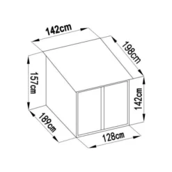Sinolily Niki A Fietsenberging - Voor 2 Fietsen -Tuinartikelen Verkoopwinkel sinolily fietsenberging 2 fietsen 1675952882 1 600